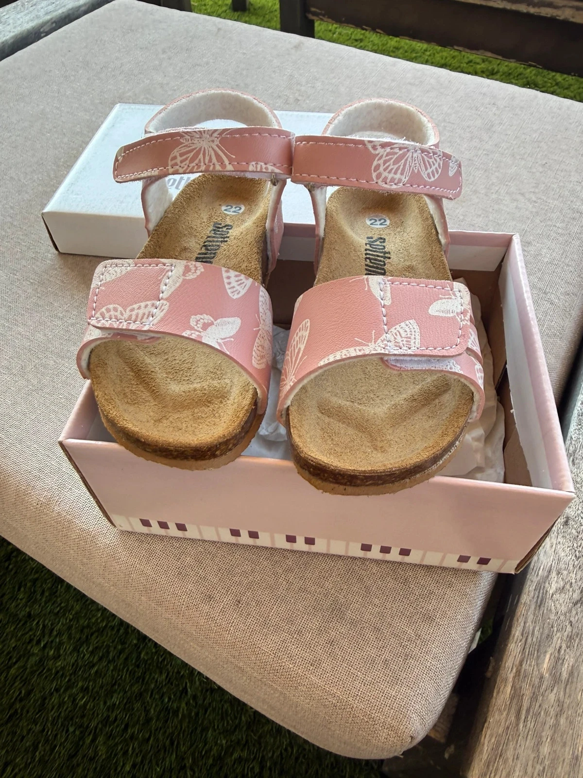 Settenote children's sandals with butterfly print – photo 2